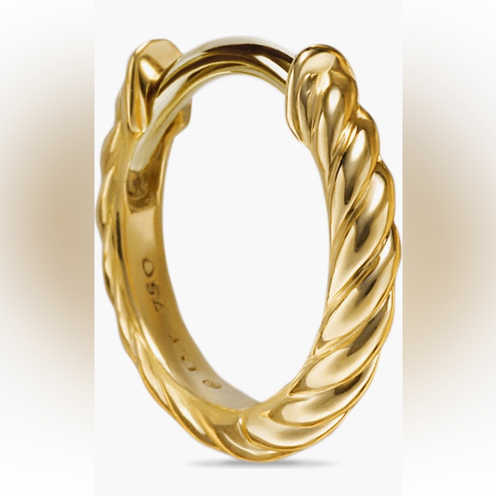 David Yurman Sculpted Cable Micro Huggies - Picture 4 of 10
